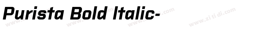 Purista Bold ltalic字体转换